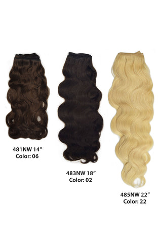 485NW Super Remy Natural Wave 22" by WIGPRO: Human Hair Extension