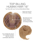 NEW! TOP BILLING HUMAN HAIR 16″